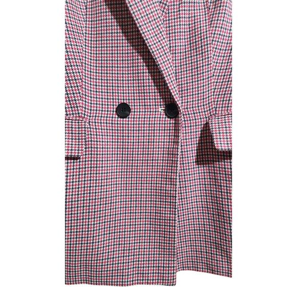 Talbots Double Breasted Houndstooth Blazer Jacket Woman's 12 Career Professional - Picture 12 of 14